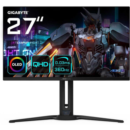 Écran Gaming OLED 27" Gigabyte AORUS FO27Q3 – QHD (2560 x 1440), 360Hz, 0,03 ms, FreeSync Premium Pro DisplayHDR…